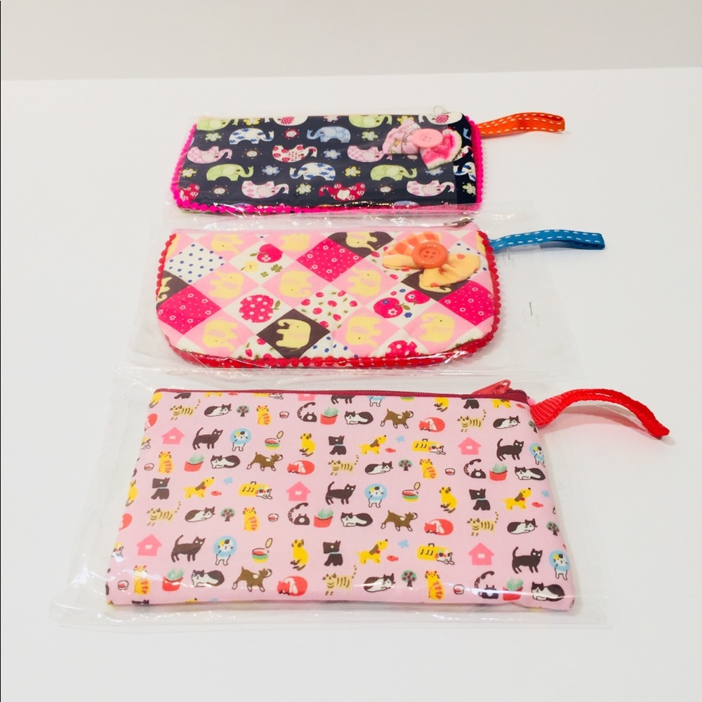 NEW! 3 Pencil/Cosmetic Pouch